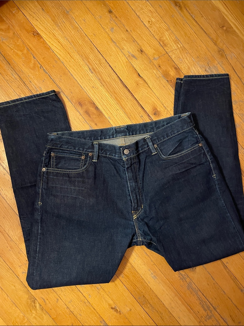 Mens Polo Ralph Lauren Dark Wash 1967 Slim 381 Jeans / 38 x 31